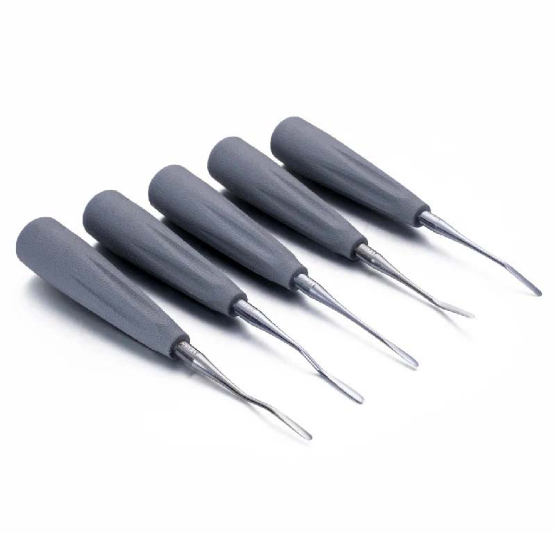 Manufacturer Silicone Handle Elevator Dental Luxating Straight Curved Root Minimally Elevator Tooth Dentist Instrument Tool (2)