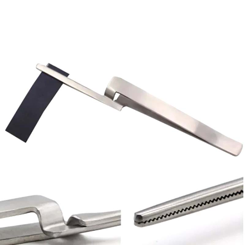 Wholesale Stainless Steel Dental Tweezers Curved Bite Occlusal PaperArticulating Paper Plier Orthodontic Forcep For Teeth Care Tool (1)