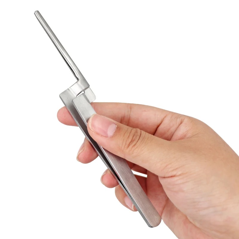 Wholesale Stainless Steel Dental Tweezers Curved Bite Occlusal PaperArticulating Paper Plier Orthodontic Forcep For Teeth Care Tool (3)